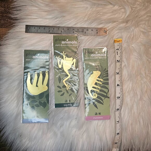 NWT! 3 PC SET!! Another Studio Houseplant Brass Decorations: Animals - Picture 3 of 6